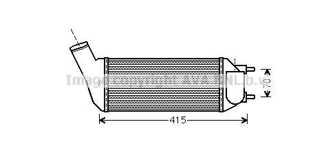 Интеркулер (охладител за въздуха на турбината) AVA QUALITY COOLING
