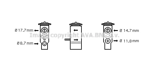 Разширителен клапан, климатизация AVA QUALITY COOLING