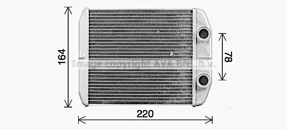 Топлообменник, отопление на вътрешното пространство AVA QUALITY COOLING