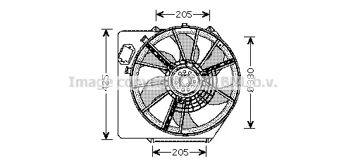 Вентилатор, охлаждане на двигателя AVA QUALITY COOLING