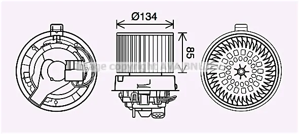 Вентилатор вътрешно пространство AVA QUALITY COOLING