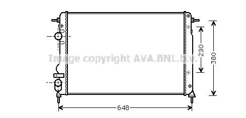 Радиатор, охлаждане на двигателя AVA QUALITY COOLING