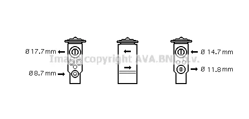Разширителен клапан, климатизация AVA QUALITY COOLING