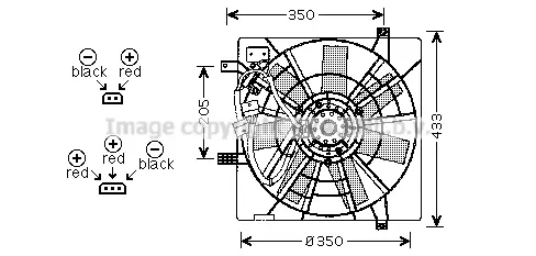 Вентилатор, охлаждане на двигателя AVA QUALITY COOLING