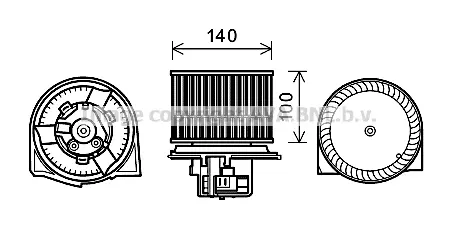 Вентилатор вътрешно пространство AVA QUALITY COOLING