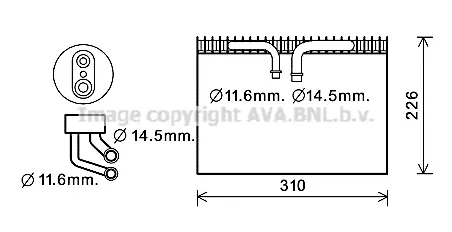 Изпарител, климатична система AVA QUALITY COOLING