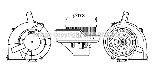 Вентилатор вътрешно пространство AVA QUALITY COOLING