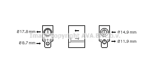 Разширителен клапан, климатизация AVA QUALITY COOLING