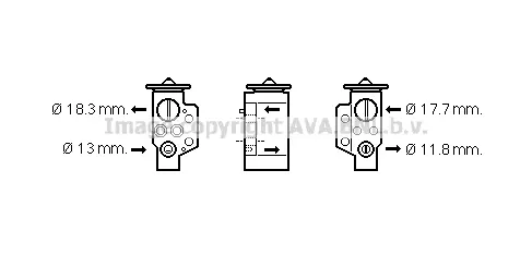 Разширителен клапан, климатизация AVA QUALITY COOLING