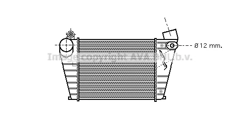 Интеркулер (охладител за въздуха на турбината) AVA QUALITY COOLING
