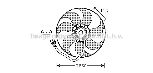 Вентилатор, охлаждане на двигателя AVA QUALITY COOLING