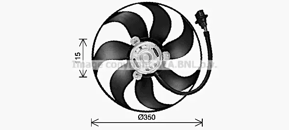 Вентилатор, охлаждане на двигателя AVA QUALITY COOLING