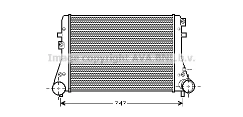 Интеркулер (охладител за въздуха на турбината) AVA QUALITY COOLING