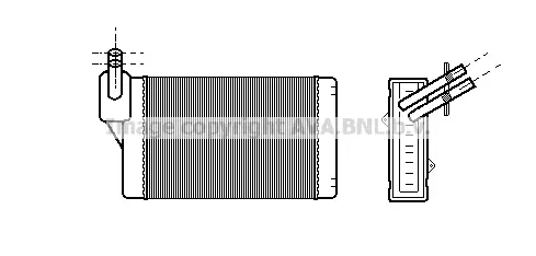Топлообменник, отопление на вътрешното пространство AVA QUALITY COOLING