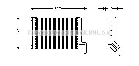 Топлообменник, отопление на вътрешното пространство AVA QUALITY COOLING