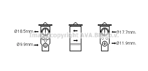 Разширителен клапан, климатизация AVA QUALITY COOLING