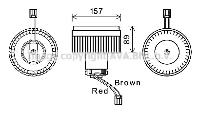 Вентилатор вътрешно пространство AVA QUALITY COOLING