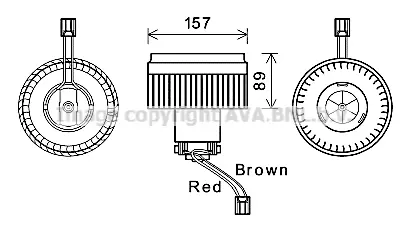 Вентилатор вътрешно пространство AVA QUALITY COOLING