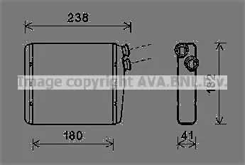 Топлообменник, отопление на вътрешното пространство AVA QUALITY COOLING