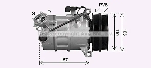 Компресор, климатизация AVA QUALITY COOLING