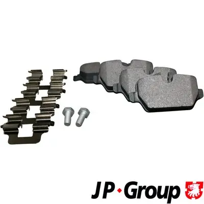Комплект спирачно феродо, дискови спирачки JP GROUP