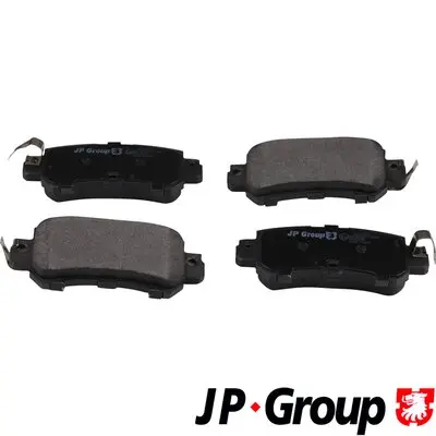Комплект спирачно феродо, дискови спирачки JP GROUP