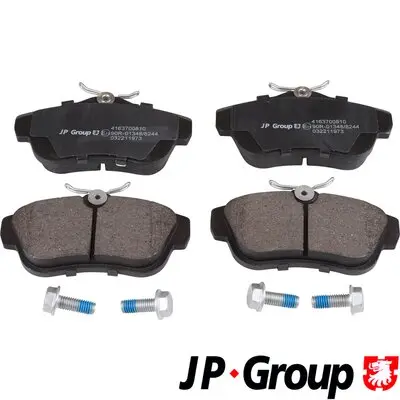 Комплект спирачно феродо, дискови спирачки JP GROUP