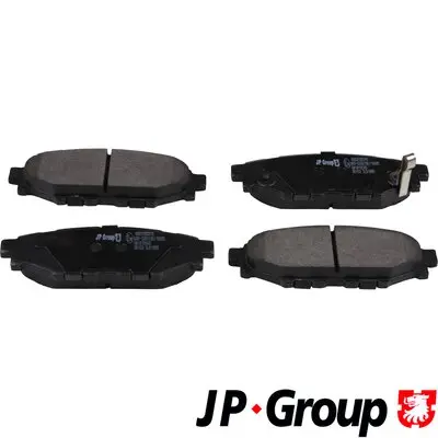Комплект спирачно феродо, дискови спирачки JP GROUP