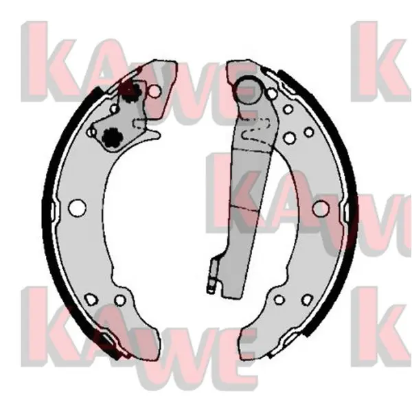 Комплект спирачна челюст KAWE