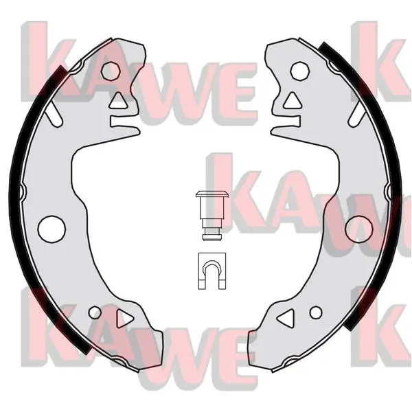 Комплект спирачна челюст KAWE