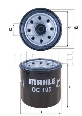 Маслен филтър MAHLE
