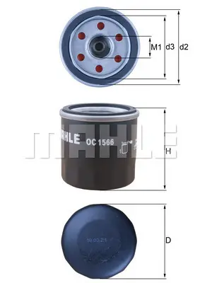 Маслен филтър MAHLE