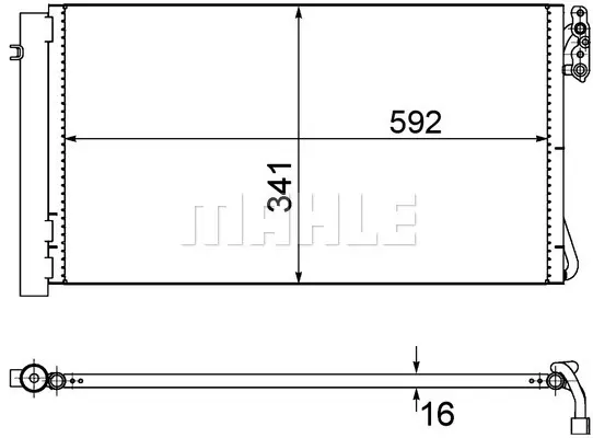 Кондензатор, климатизация MAHLE