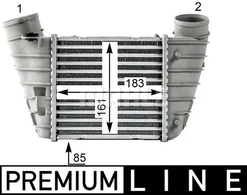 Интеркулер (охладител за въздуха на турбината) MAHLE