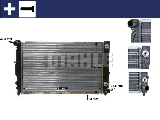Радиатор, охлаждане на двигателя MAHLE
