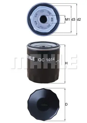 Маслен филтър MAHLE
