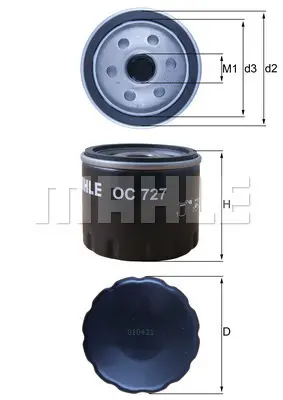 Маслен филтър MAHLE