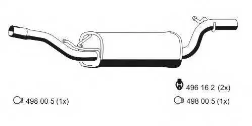 ➡️ Задно гърне за Mazda 3 (BK) 1.6 ➡️ AutoProfi.BG ®