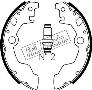 Комплект спирачна челюст fri.tech.