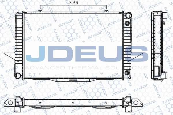 Радиатор, охлаждане на двигателя JDEUS