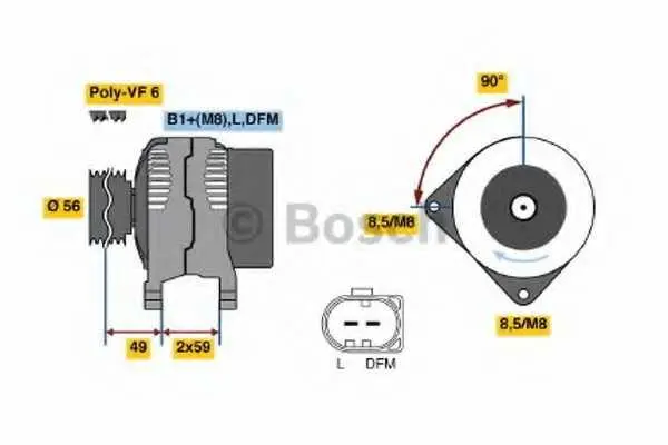 ➡️ Алтернатор / генератор за Volkswagen SHARAN (7M8, 7M9, 7M6) 1.9 TDI ➡️  AutoProfi.BG ®