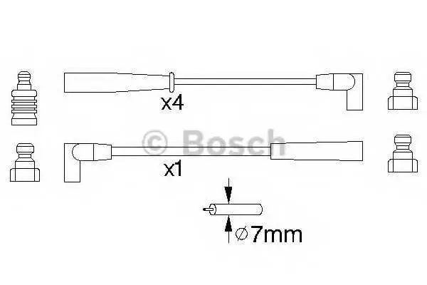 Комплект запалителеи кабели BOSCH