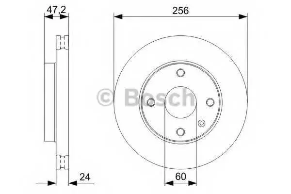 Спирачен диск BOSCH
