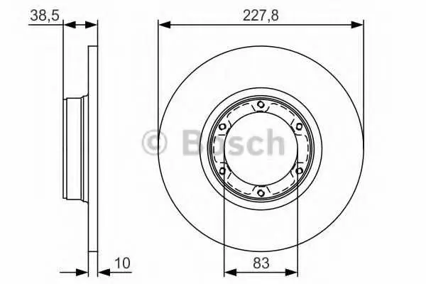 Спирачен диск BOSCH