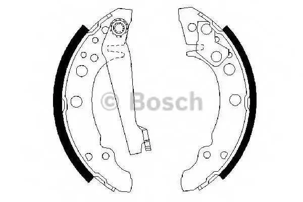 Комплект спирачна челюст BOSCH