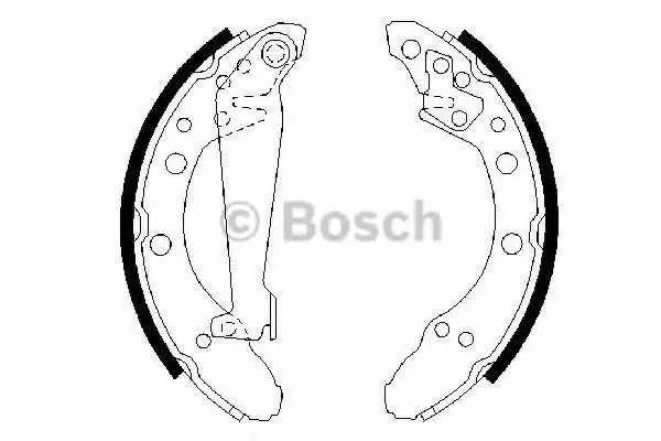Комплект спирачна челюст BOSCH