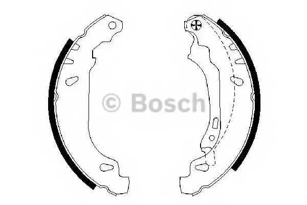 Комплект спирачна челюст BOSCH