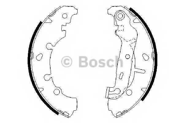Комплект спирачна челюст BOSCH