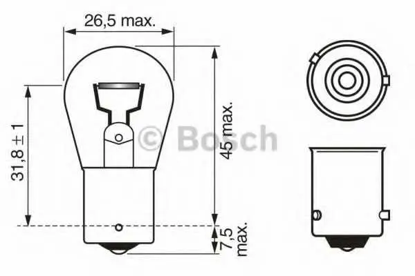 Крушка с нагреваема жичка, мигачи BOSCH