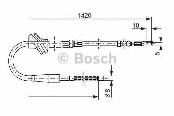 Жило, ръчна спирачка BOSCH